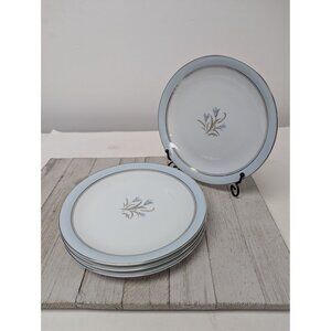 Set Of 4 Noritake Bluebell Salad Luncheon Plates 5558 Fine China